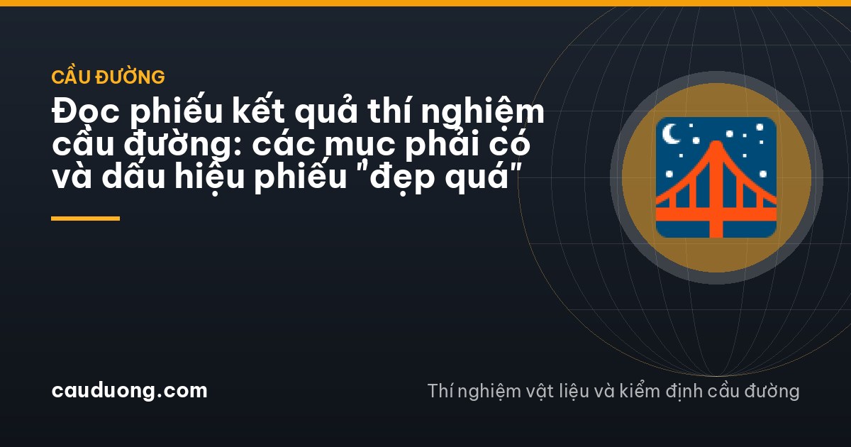 Top-down view of a cluttered site office desk with blank lab report sheets, a red stamp pad, a broken asphalt core and a soil sample bag, morning light from a window
